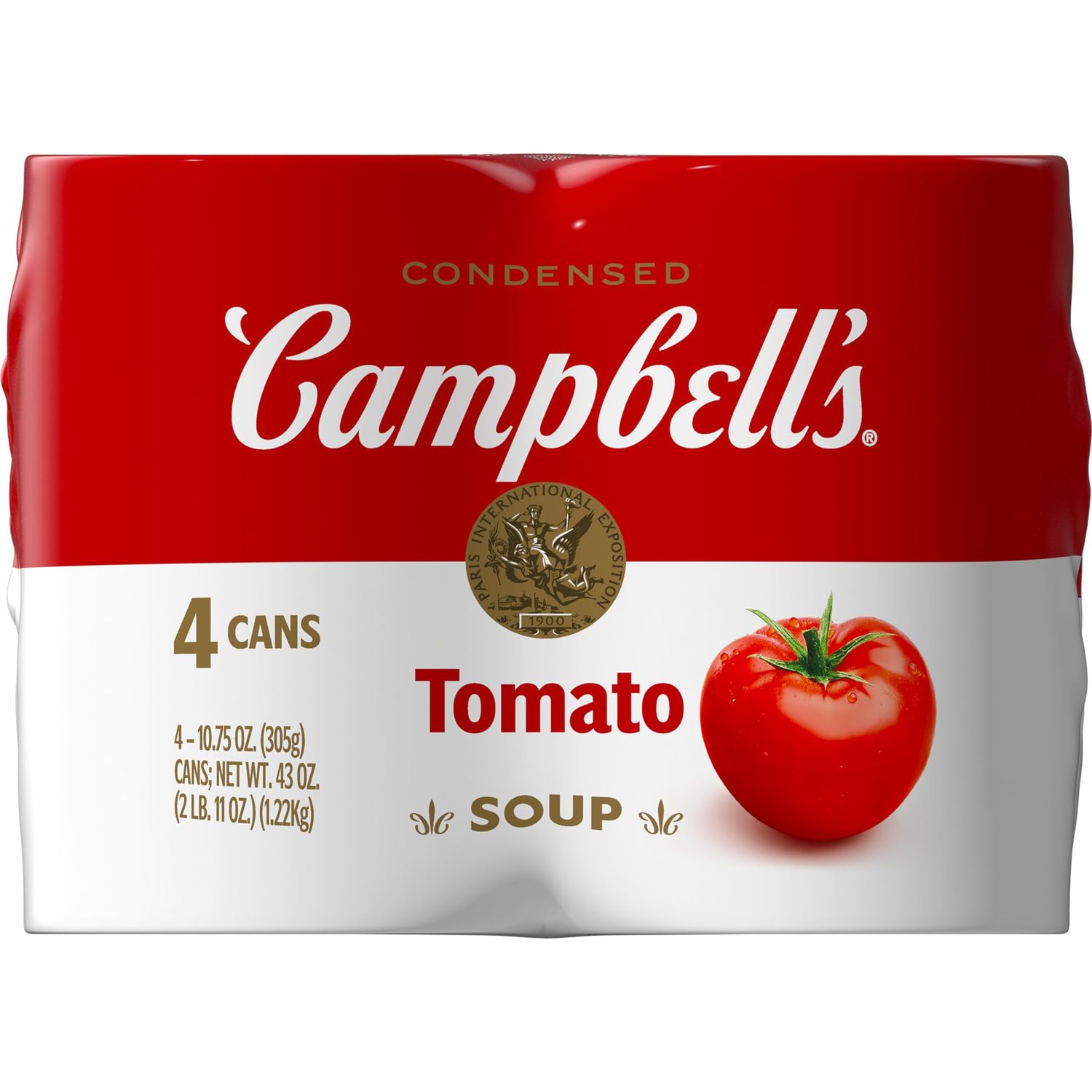 Campbell&#39;s Condensed Tomato Soup, 10.75 oz Can (4 Pack)