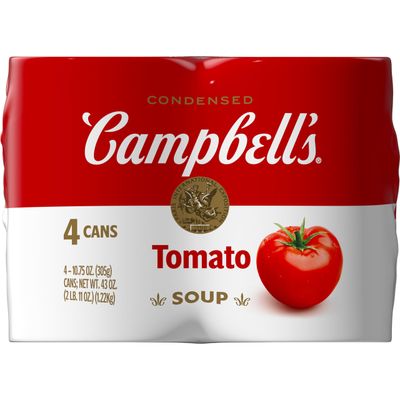 Campbell&#39;s Condensed Tomato Soup, 10.75 oz Can (4 Pack)