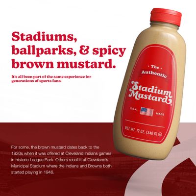 The Authentic Stadium Mustard. The Classic Condiment for Hot Dogs and Hamburgers. Gluten Free, Sugar Free, Kosher, Fat Free 12oz (Pack Of 1)