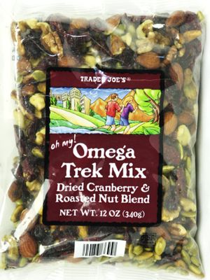 Trader Joe&#39;s Omega Trek Mix with Dried Cranberries &amp; Roasted Nut Blend (12 Oz)