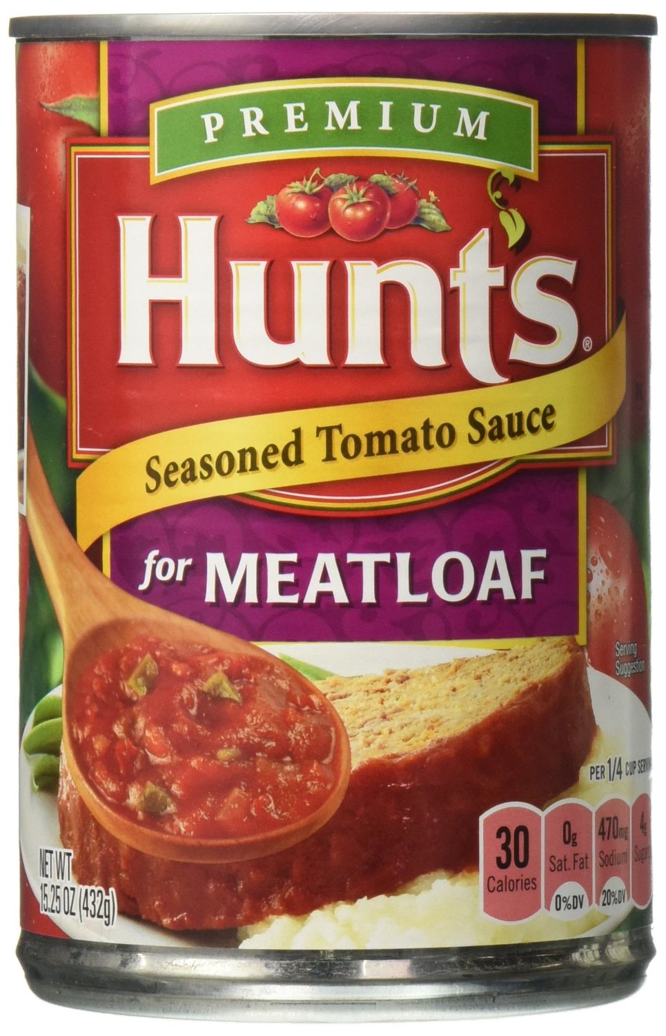 IDAHOAN Hunt&#39;s Seasoned For Meatloaf Tomato Sauce 15.25 oz Can, 15.25 oz