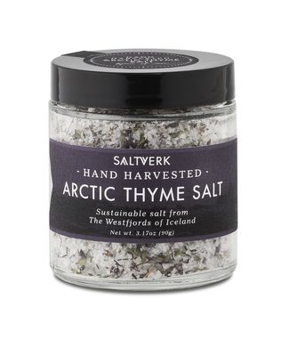 Saltverk Arctic Thyme Sea Salt - 2.82 Ounces Jar - Hand Harvested Gourmet - Sustainably Made
