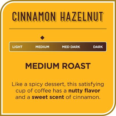 Don Francisco's Cinnamon Hazelnut Medium Roast Coffee Pods - 55 K-Cup Compatible Single-Serve Pods - 100% Arabica Flavored Coffee - Recyclable through TerraCycle - Family Crafted Since 1870