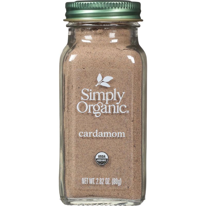 Simply Organic Cardamom, 2.82 Ounce, Certified Organic &amp; Kosher, Aromatic, Subtly Spicy-Sweet, No ETO, Non Irradiated
