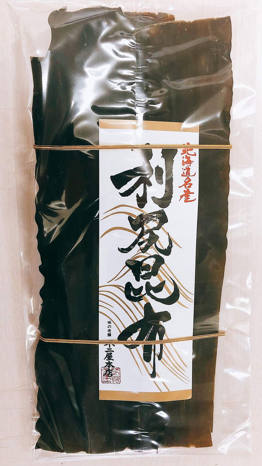 Dried Kelp from Hokkaido Japan for soup stock. Kelp stock is the basis of Japanese cuisine. Kyoto&#39;s preferred taste Deep flavor in small quantities (RISHIRI 3 oz)