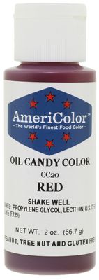 Americolor Candy Oil Food Color, 2-Ounce, Red