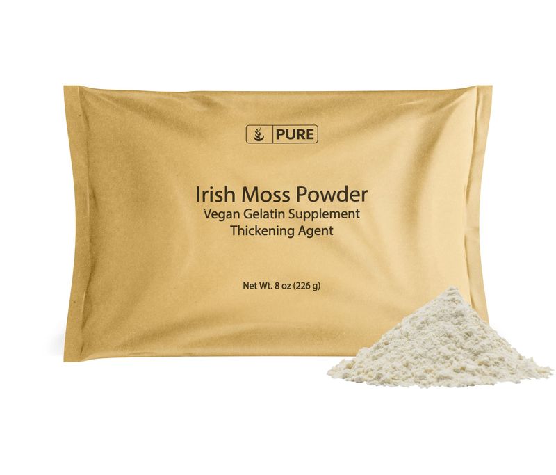 Pure Original Ingredients Irish Moss Powder (8oz) Dried Carrageen Seaweed, Gluten-Free, Lab-Verified
