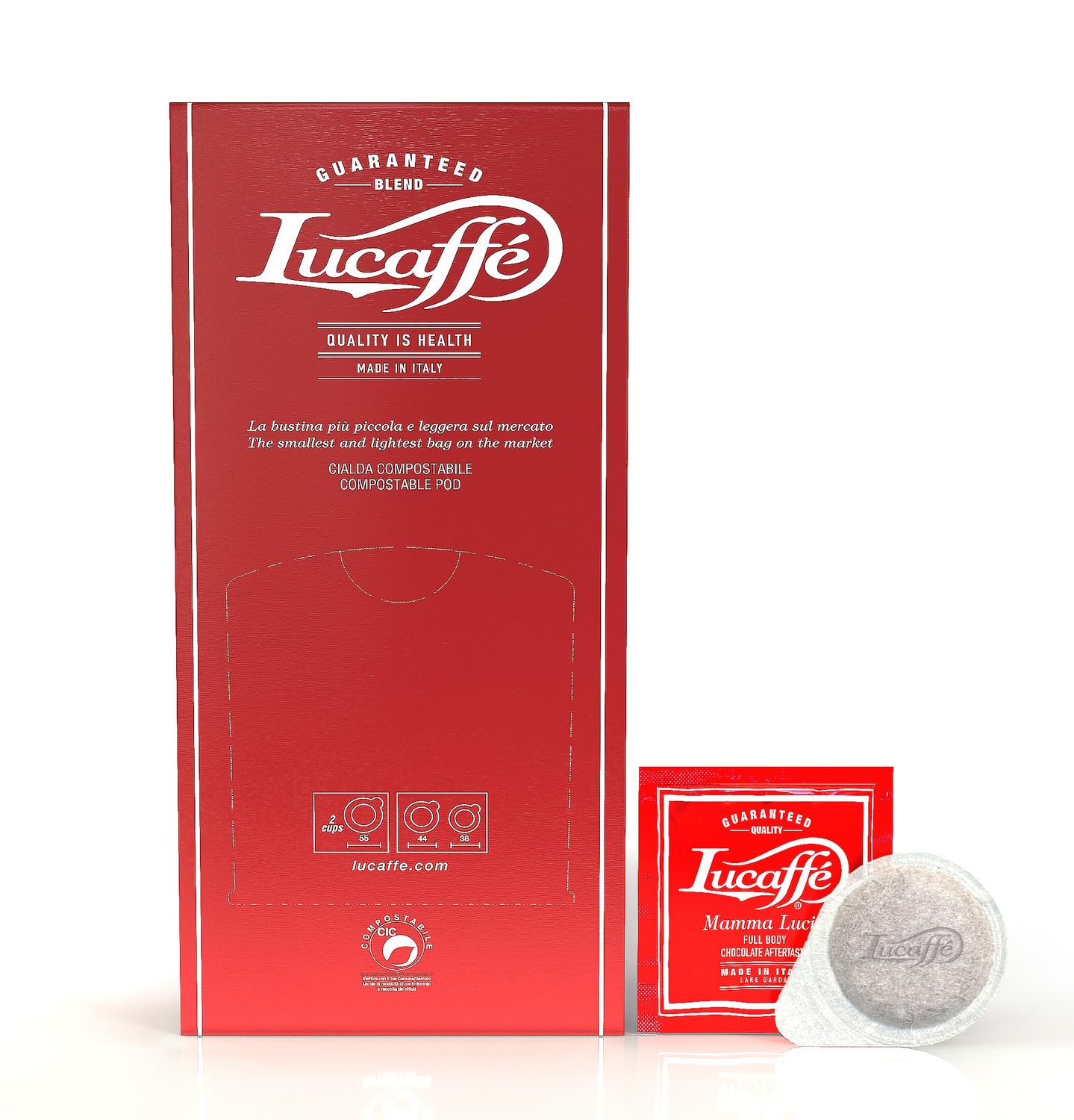 150 Lucaffe&#39; Mamma Lucia ESE Espresso pods case
