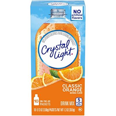 Crystal Light On The Go Sunrise Classic Orange Drink Mix, 10 ct, 2 pk