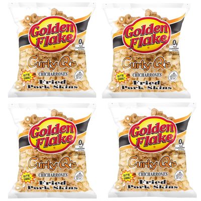 Golden Flake Curley Q&#39;s Regular, 3.00 oz Bag (Pack 4 Bags)