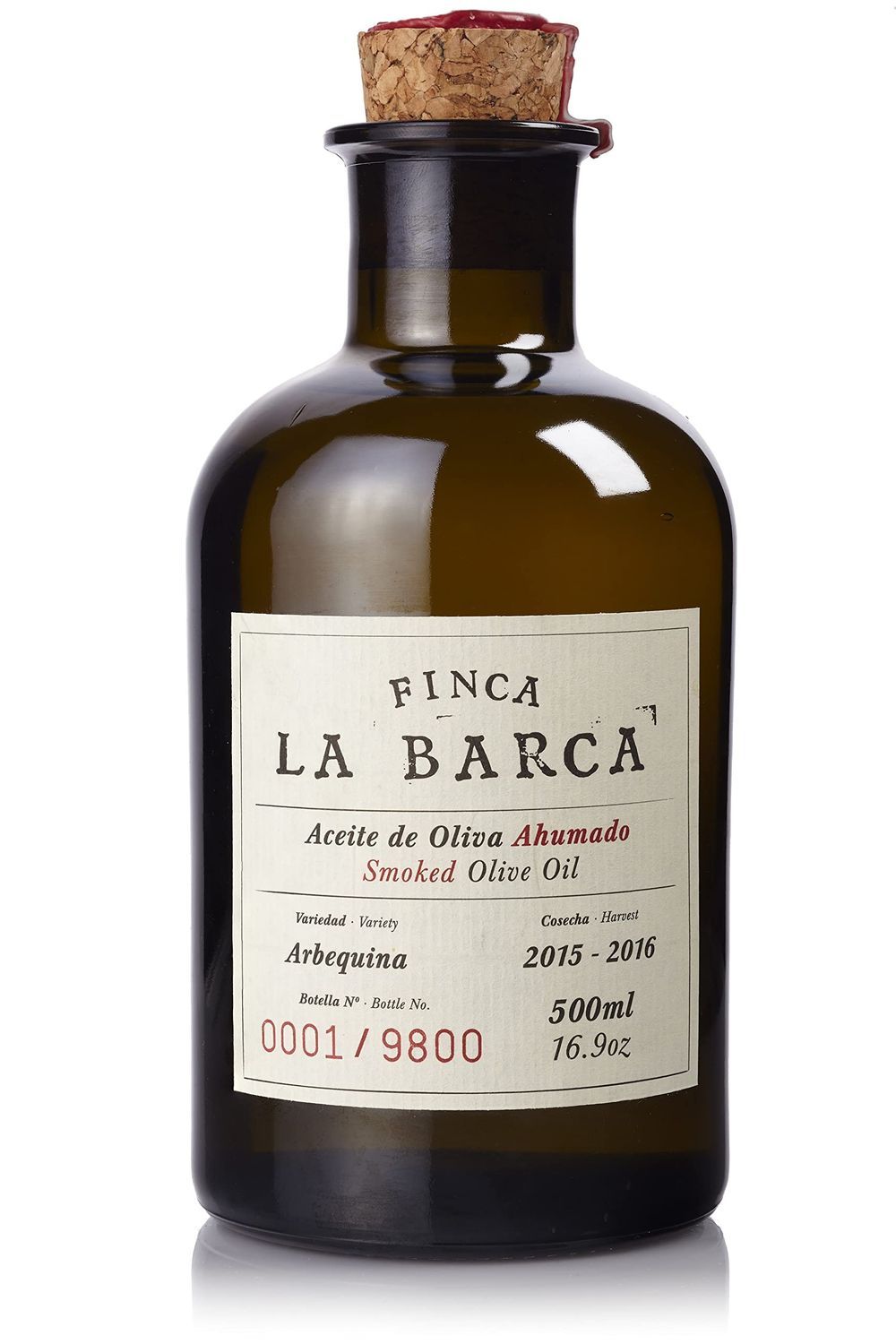 Finca La Barca | Smoked Arbequina | Extra Virgin Olive Oil | Extremadura Spain | Finishing &amp; Drizzling Salad, Meat, Soup, Pizza | 8.45 Fl Oz (250 ml)