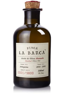 Finca La Barca | Smoked Arbequina | Extra Virgin Olive Oil | Extremadura Spain | Finishing &amp; Drizzling Salad, Meat, Soup, Pizza | 8.45 Fl Oz (250 ml)