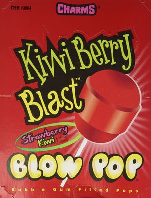 CHARMS (KIWI-BERRY) BLAST BLOW POP 48count