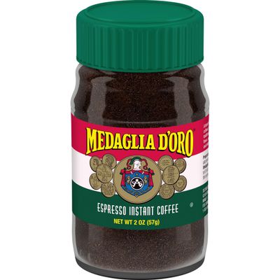 Medaglia D'Oro Instant Espresso, Dark Roast Coffee, 2 oz (Pack of 6 Jars)