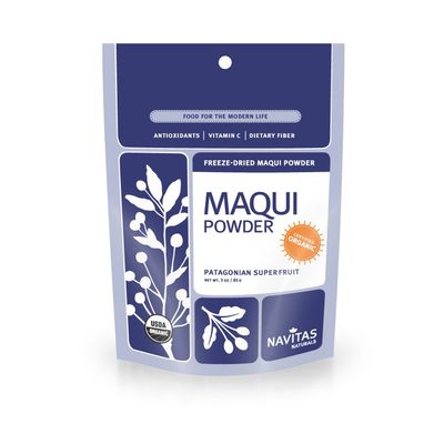 Navitas Organics Maqui Powder, 3 oz. Bag, 17 Servings - Organic, Non-GMO, Freeze-Dried, Gluten-Free