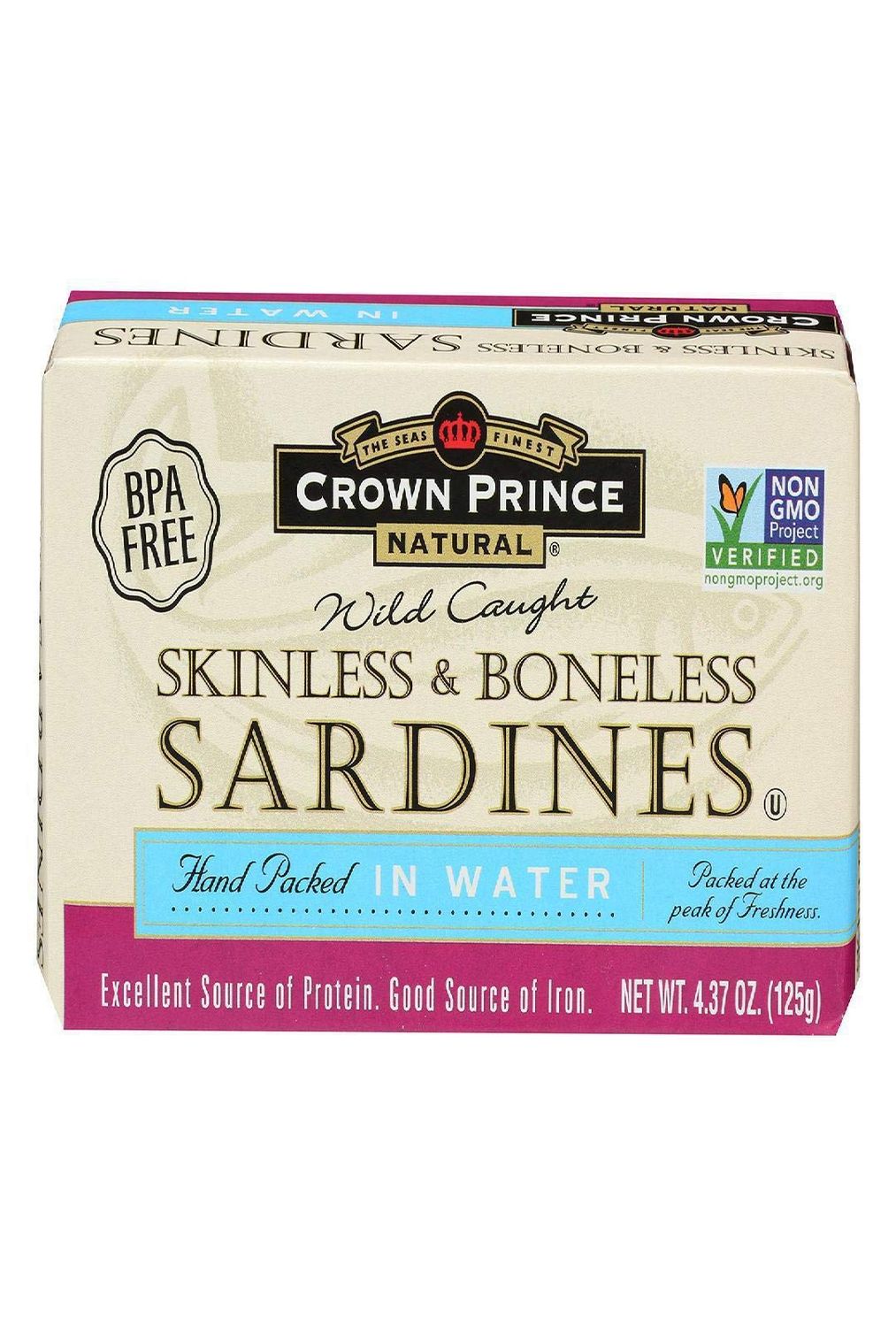 Crown Prince Skinless &amp; Boneless Sardines, 4.37 oz