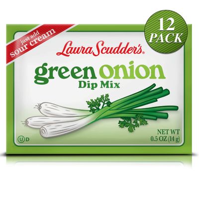 Laura Scudder&#39;s Green Onion Dip Mix Seasoning Powder Sauce 0.5 Ounce (Pack of 12)