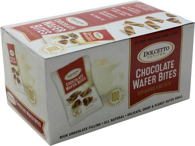 Dolcetto Chocolate-Filled Wafer Bites, 0.7 Ounce (Pack of 24)