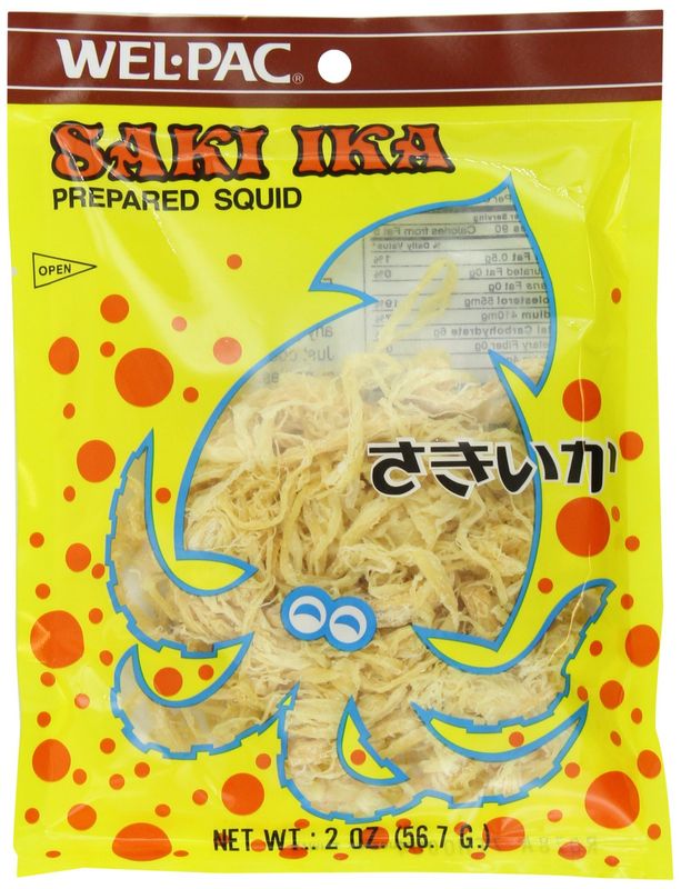 Wel Pac Cuttlefish, Saki Ika, 2-Ounce (Pack of 6)