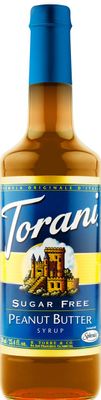 Torani Sugar Free Peanut Butter Syrup, 750mL