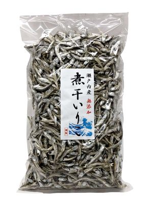 Setouchi Produced No Additives Specially Simmered Dried Iriko (small dried sardines Niboshi) 1kg Ibukijima Japan Import