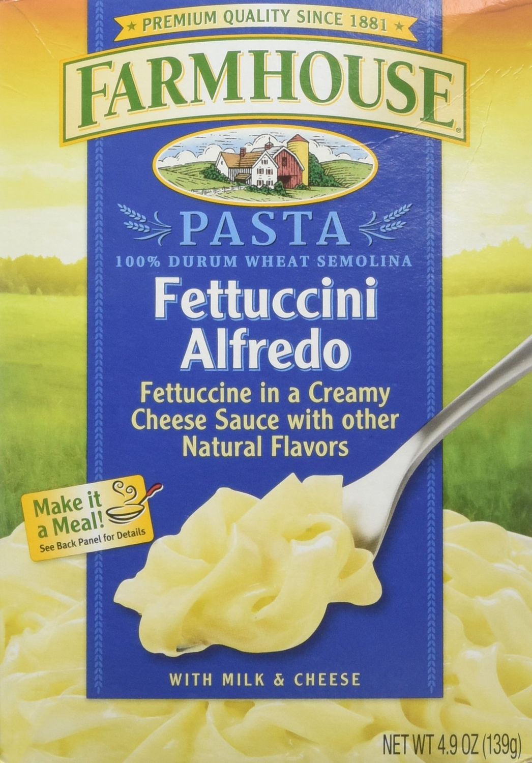 Farmhouse, All Natural, Fettuccine Alfredo, 4.9oz Box (Pack of 6) by Farmhouse