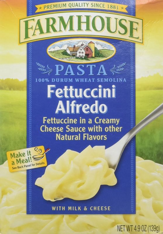 Farmhouse, All Natural, Fettuccine Alfredo, 4.9oz Box (Pack of 6) by Farmhouse