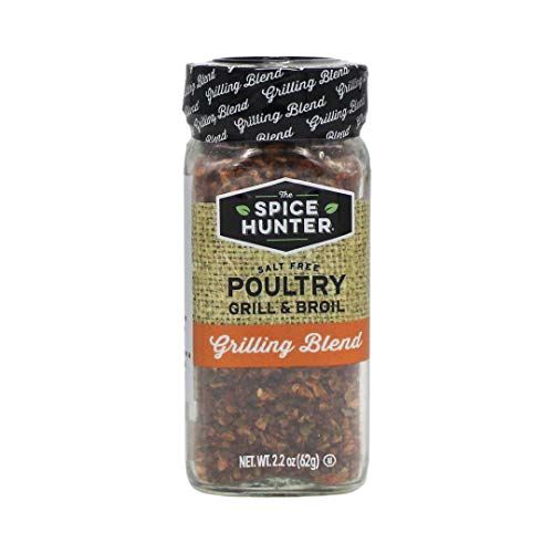 The Spice Hunter Salt Free Poultry Grill &amp; Broil Blend, 2.2-Ounce Jar