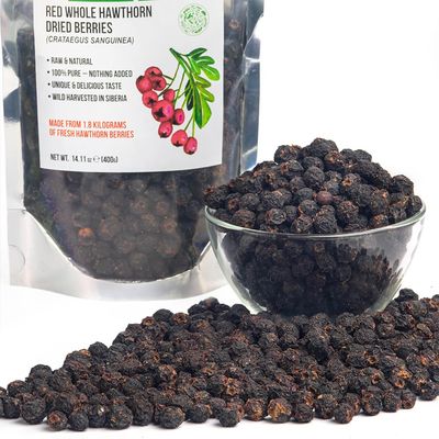 Siberian Green Whole Red Hawthorn Dried Berries 400g (14.11oz) Wild Harvested Crataegus Sanguinea from Altai