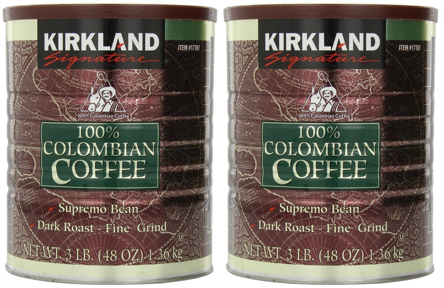 Signature 100% Colombian Coffee Supremo Bean Dark Roast-Fine Grind, 6 Pound ,Signature-ykgj