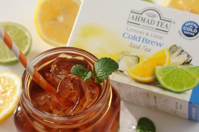 Ahmad Tea Black Tea, Cold Brew Lemon and Lime Teabags, Iced Tea, 20 ct (Pack of 6) - Caffeinated and Sugar-Free
