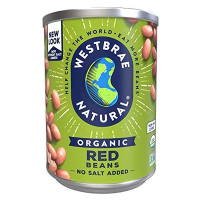 Westbrae Natural Organic Red Beans, No Salt Added, 15 Oz (Pack of 12)