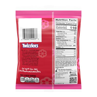 TWIZZLERS Bites Cherry Candy Bags, 7 oz (12 Count)