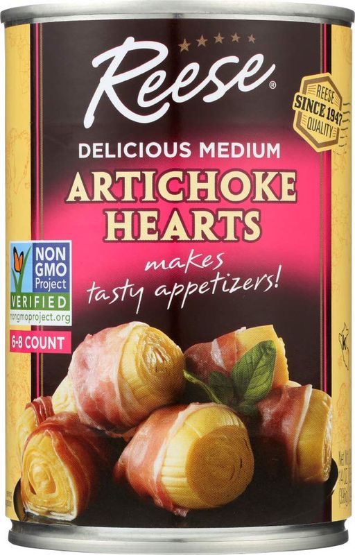 Reese Delicious Medium Artichoke Hearts 14 oz (Pack of 12)