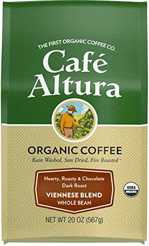 Cafe Altura Organic Coffee, Viennese Blend, Whole Bean, 1.25 Pound