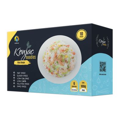 Hethstia Shirataki Rice Gluten-Free Konjac Noodles Low-Carb Miracle Rice Low Calorie, Keto and Paleo-Friendly, Sugar Free, Vegan (5 oz, 10 Packs)