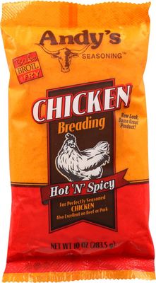 Andy&#39;s Breading Chicken Hot, 10 oz