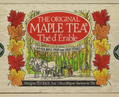 The Original Maple Tea in Wood Box - 100 Tea Bags