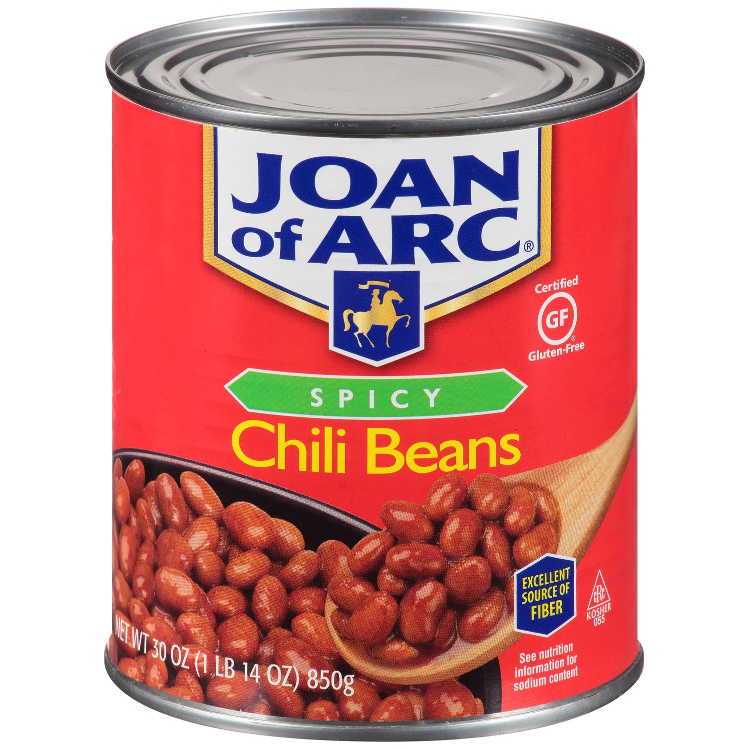 Joan of Arc Beans, Spicy Chili, 30 Ounce (Pack of 12)