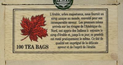 The Original Maple Tea in Wood Box - 100 Tea Bags