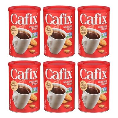 Cafix Caffeine-Free All-Natural Instant Coffee Substitute, 7.05-oz. Packages (Pack of 6)