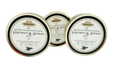 Simpkins Liquorice &amp; Aniseed Drops x 3