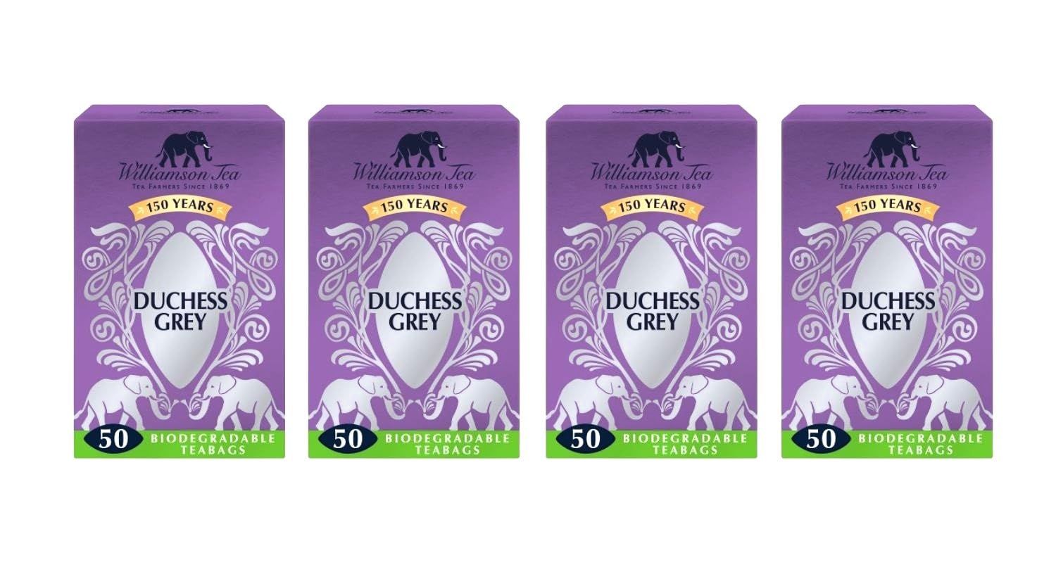 Williamson Tea Duchess Grey (Pack of 4, Total 200 Teabags)