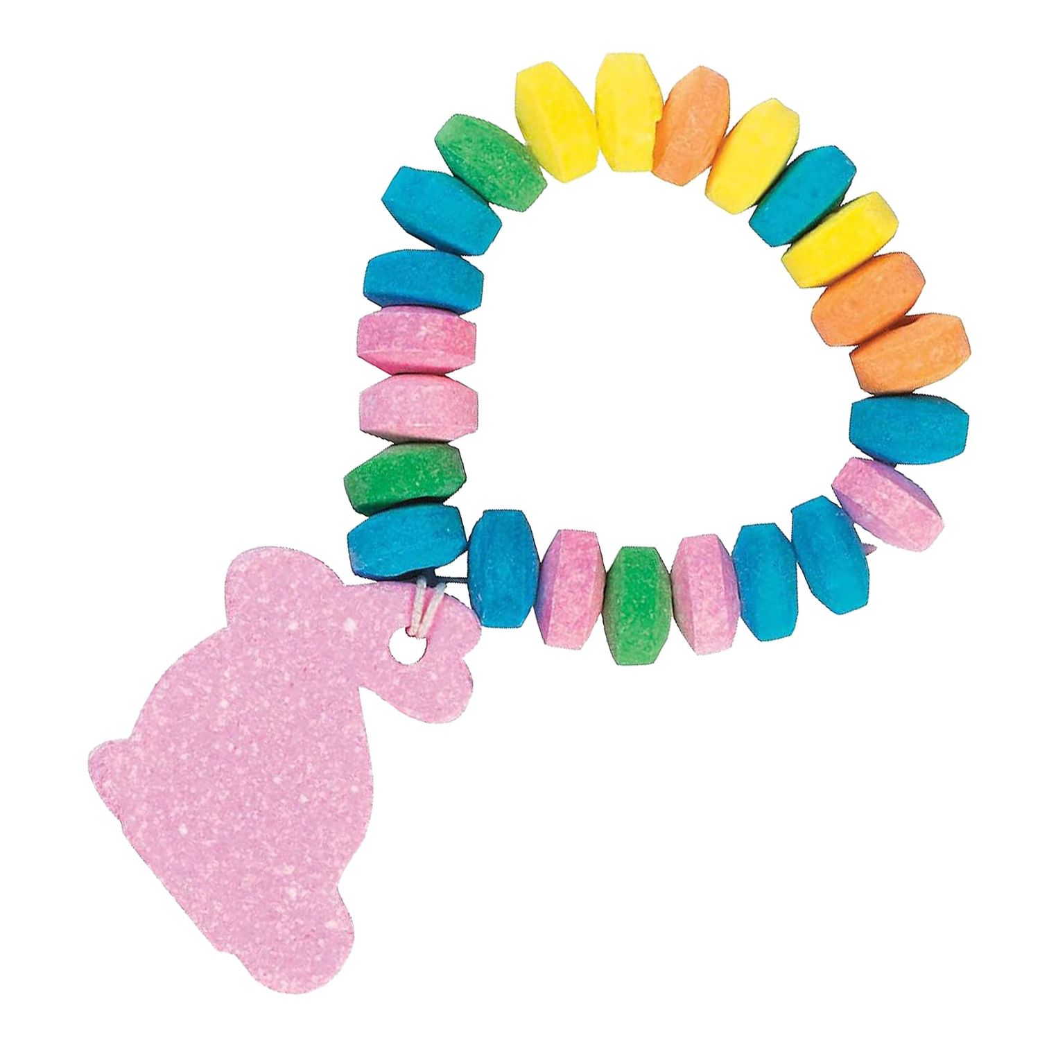 Fun Express Hard Candy Bunny Bracelets for Easter (set of 12)