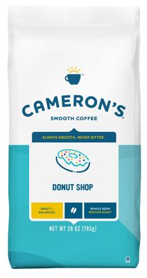 Cameron&#39;s Coffee Roasted Whole Bean Coffee, Donut Shop, 28 Ounce