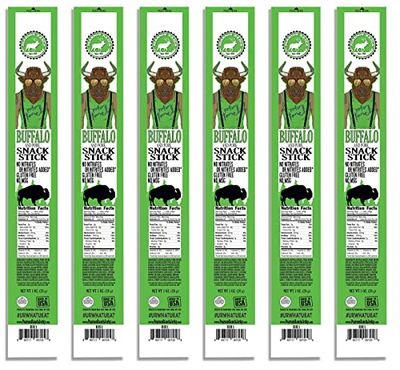 PEARSON RANCH SINCE 1959 Game Meat Sticks Buffalo Meat Sticks Bison Meat Sticks, Low-Carb, Gluten-Free, MSG-Free, High-Protein, Paleo and Keto Friendly Jerky Sticks