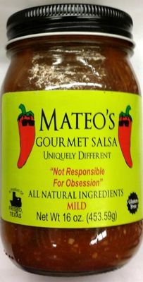 Mateo&#39;s Gourmet Salsa 16 Oz (Pack of 2) (Mild)