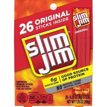 Conagra Slim Jim 2 Set- Slim Jim Original Flavor, .28 Oz. 26-Count, 7.28 Oz. (Pack of 1)