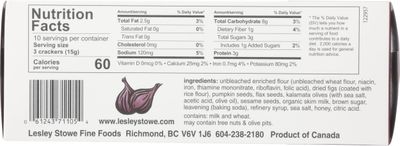 Lesley Stowe Crisps Fig and Olive, 5.3 oz