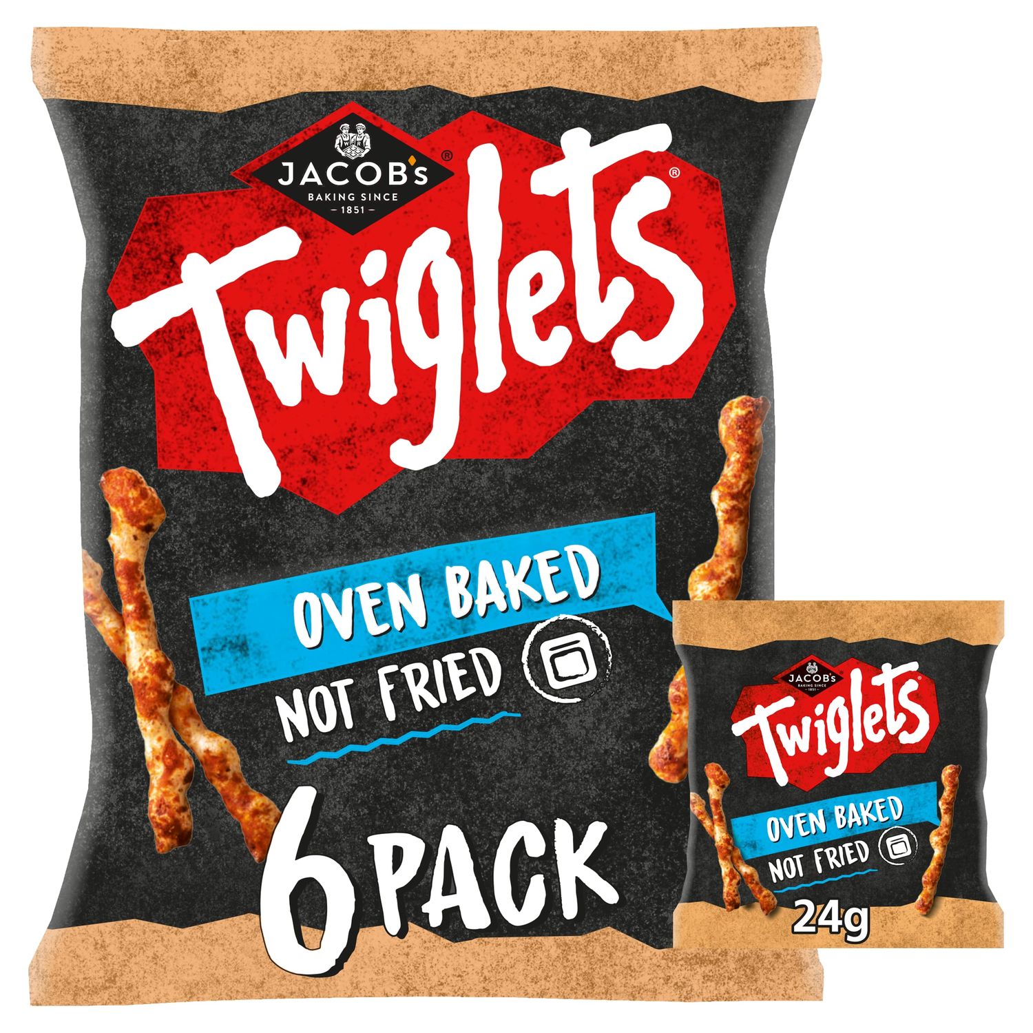 Jacob&#39;s Twiglets Original Multipack - 6 Packs of 24 g